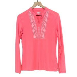 Dover Saddlery CoolBlast 100 Ladies Notch-V Long Sleeve Equestrian Top Small
